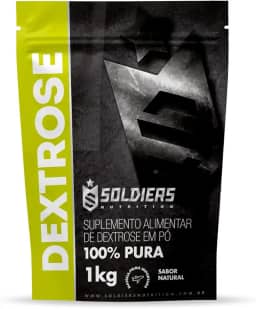Dextrose 1Kg - 100% Puro Importado - Soldiers Nutrition