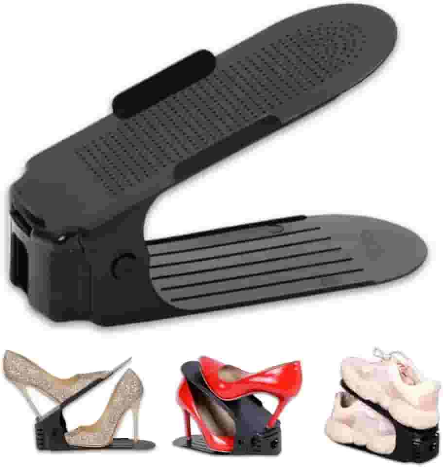 LIZKO Kit 20 Organizador de Sapato Saltos Tênis com Regulagem de Altura