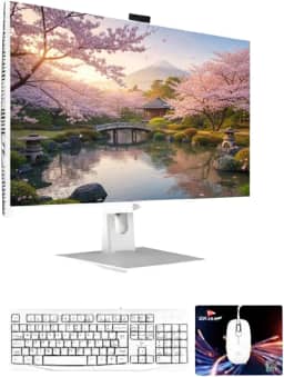 Computador All in One 23.8" Full HD Intel Core i7-7500U, 16GB RAM, SSD M.2 256GB, Wi-Fi Dual Band, Windows 11 Pro e Saídas HDMI/VGA com Teclado e Mouse - Grasep