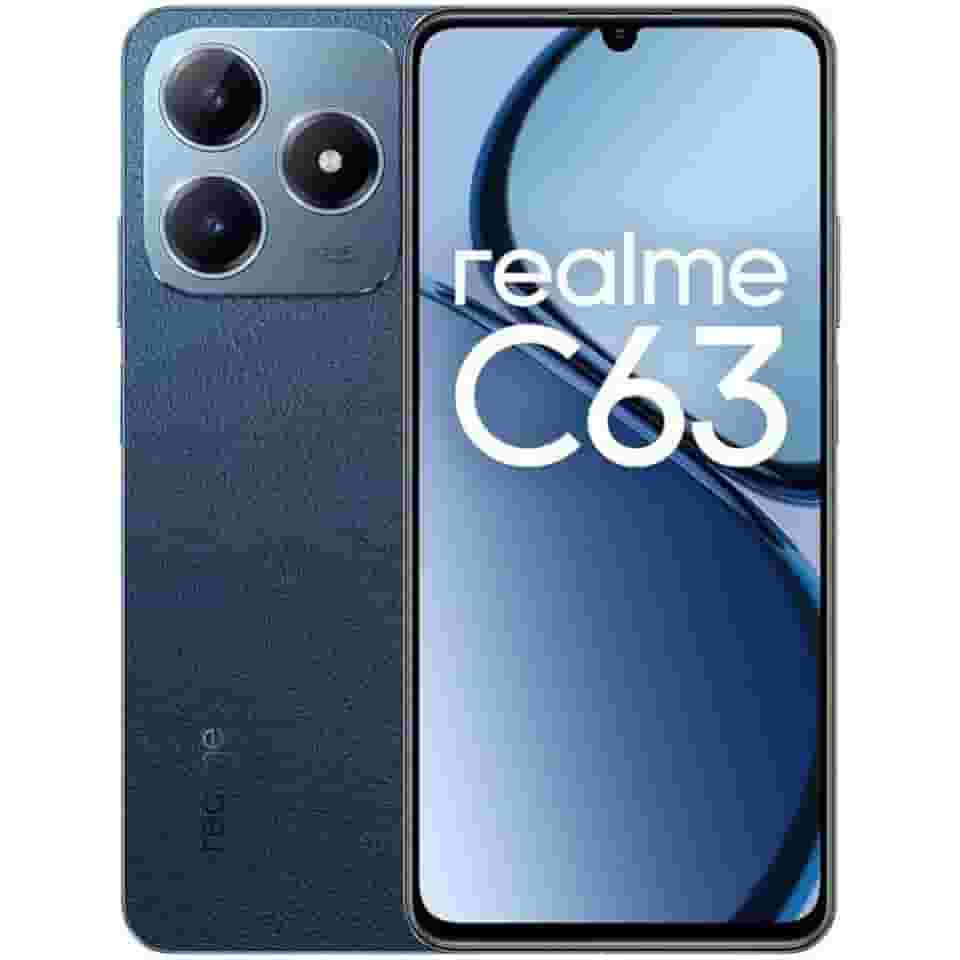 Realme C63-128GB - 6GB Ram - Câmera 50MP - Bateria 5000mAh - Tela de 6,74'' - Azul