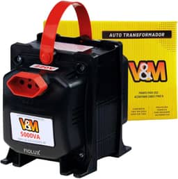 Transformador V&M 5000VA Tripolar Bivolt 110/220 e 220/110 5000 VA Tripolar