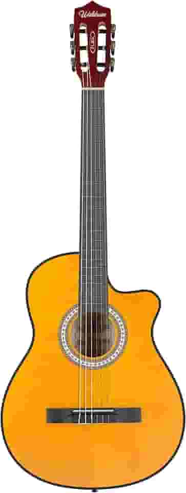 Violão Eletro-Acústico Cutway com Tensor de 2 Vias e equalizador gráfico de 3 bandas com afinador embutido. Cordas de Nylon - Âmbar