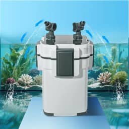 Ultra-Silencioso Filtro Canister Filtro Externo de Aquário de 3 Estágios 500L/H para Aquários e Tanques de Peixes Grandes, Adequado para Aquários de 30 a 100 Litros,110V