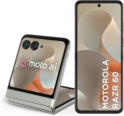 Smartphone Motorola Razr 60-256GB 24GB (12GB RAM+12GB Ram Boost) Tela dobrável 6,9" pOLED e externa 3,6” Moto AI camera IP48 - Branco