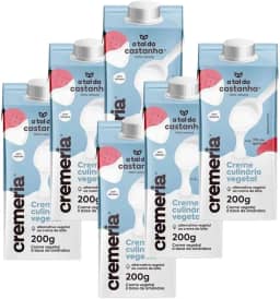 Creme de Leite Zero Lactose Vegano Cremeria A Tal da Castanha 6x 200g