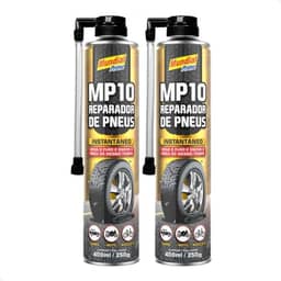 Kit 2 Reparador de Pneus Instantâneo MP10 400ml/250g - Solução Rápida para Emergências