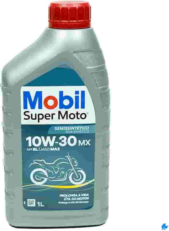 Óleo Lubrificante Semissintético 10W30 MX Mobil Super Moto (1 Litro)