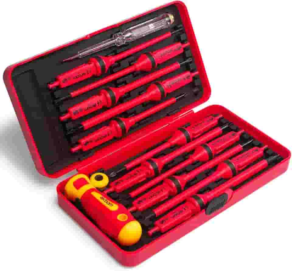 Jogo de Chaves Fenda Phillips e Torx Isolada 1000v Ponta Magnetizada