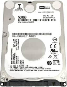 Western Digital WD5000LUCT AV 500GB 5400RPM 16MB Cache SATA 3.0Gb/s Internal 2.5 inch Hard Drive
