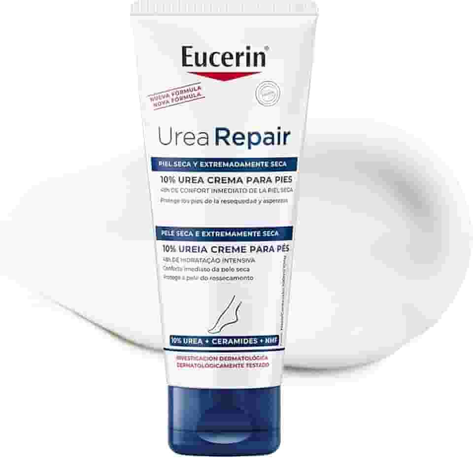 EUCERIN Creme Hidratante para Pés Urea Repair Plus 100ml, Hidratação Intensiva, Ureia, Pele Seca e Extra Seca