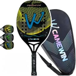 Raquete Beach Tennis Camewin 100% Fibra Carbono 12k+ Original