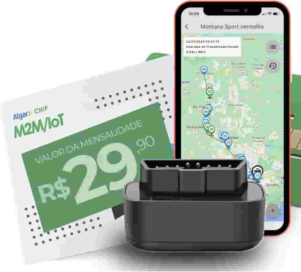 Rastreador 4G Tempo Real + Chip M2M + App | Instalação Rápida E Fácil