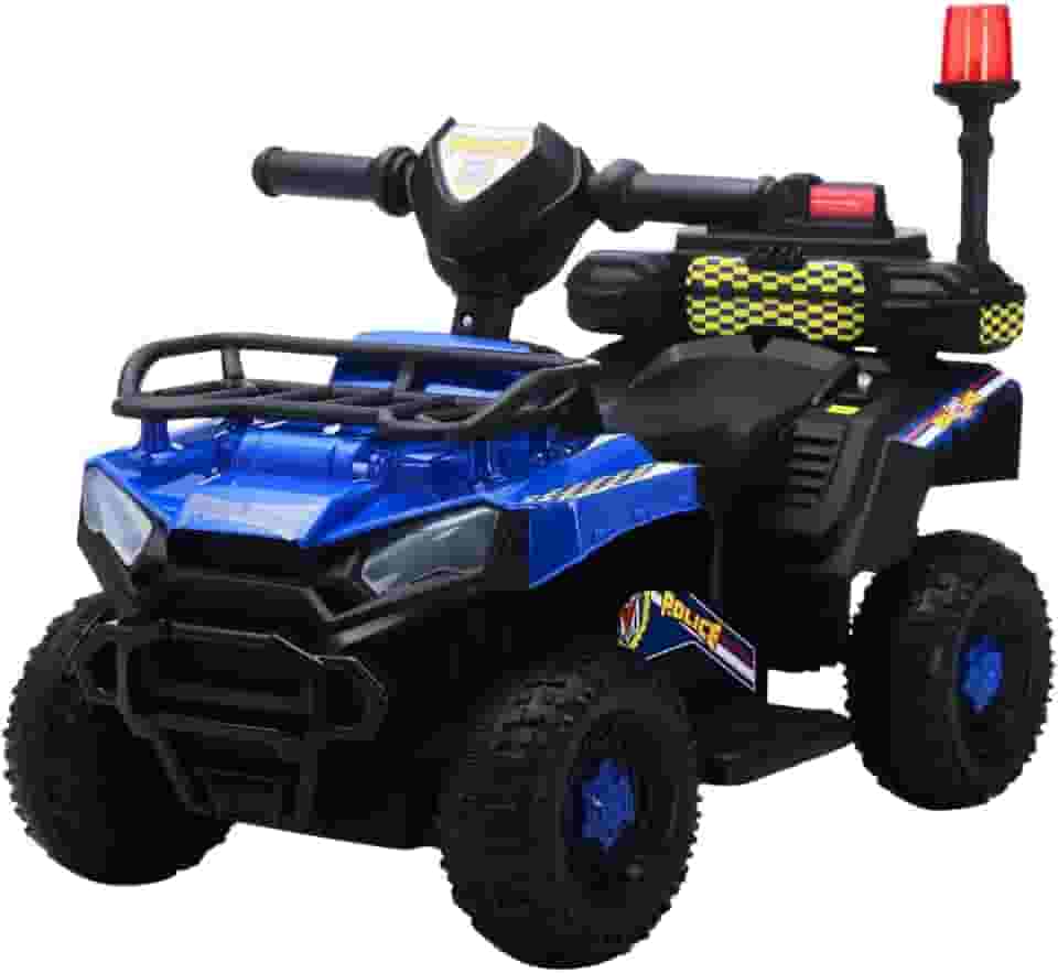Carro Elétrico Infantil Policial 6v Frente/Ré Maxi Toys (Azul)