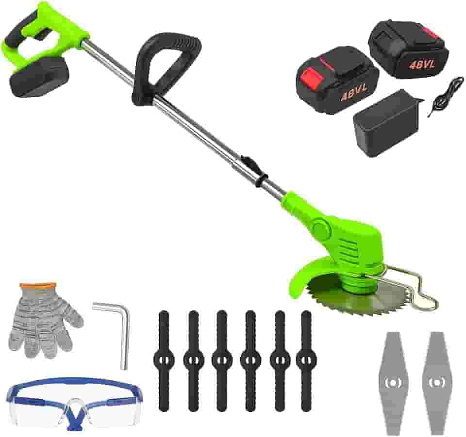 Aparador De Grama 1880w Sem Fio Roçadeira 48v 18000rpm