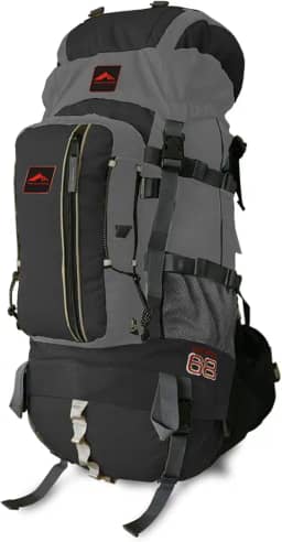 0068 - Mochila cargueira Crampon 68 - Cinza com Preto