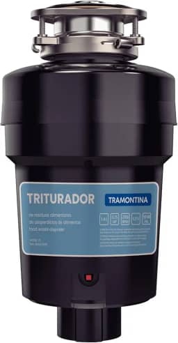 Triturador de Resíduos Alimentares Tramontina para Cubas ou Pias com Furação para Válvula de 4 1/2" com Potência de 0,75 HP 127 V