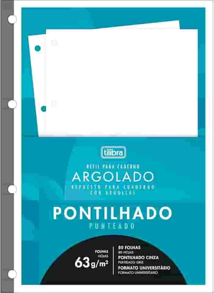 Tilibra - Caderno Universitário Tiliflex Acad Pont 80, Multicor