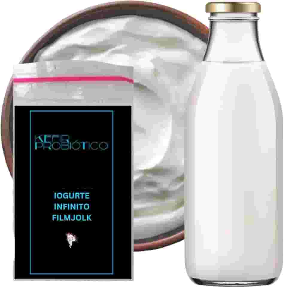 Iogurte Grego Filmjolk Desidratado Com Manual Completo | Produção Caseira Saudável e Natural | Econômico, Rico em Proteínas | Fácil de Fazer em Casa