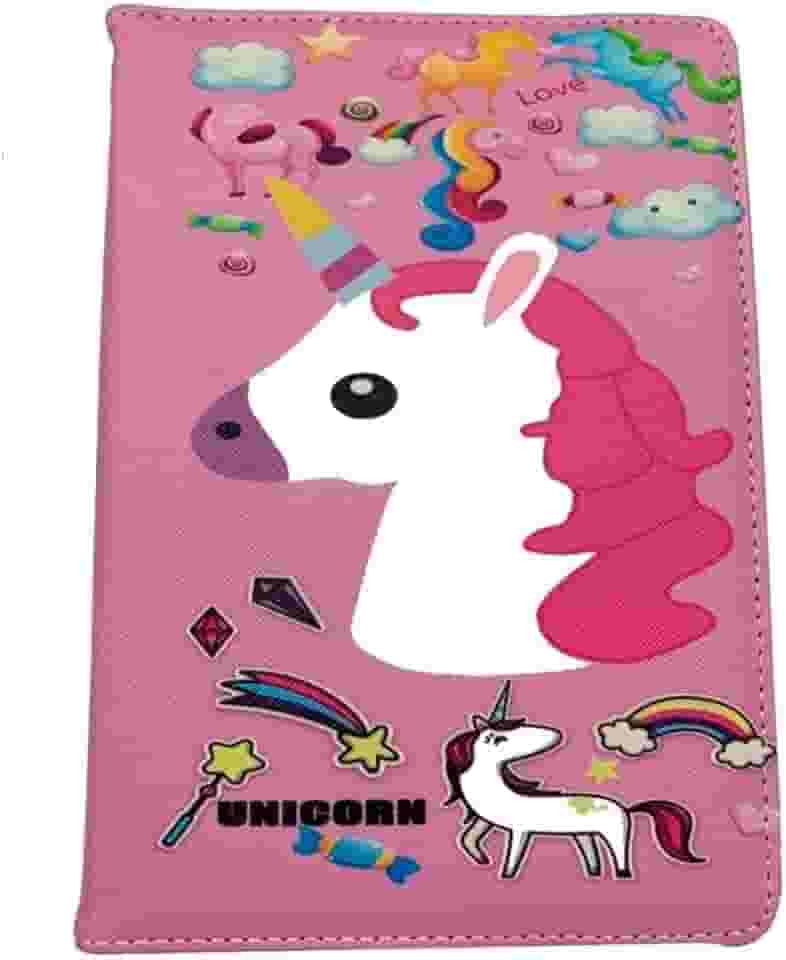 Capa Protetora Universal para Tablet 7/8 Polegadas Estilo Carteira Suporte Ajustável Adulto Infantil Unicornio 5