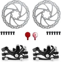 Kit Freio Disco Mecanico Absolute Disco 160mm Pincas Preto.