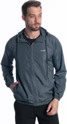 Jaqueta Corta Vento Impermeável Masculina Com Capuz