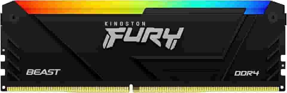 Kingston Memória de computador Fury Beast RGB 16GB 3200MT/s DDR4 CL16 DIMM KF432C16BB12A/16