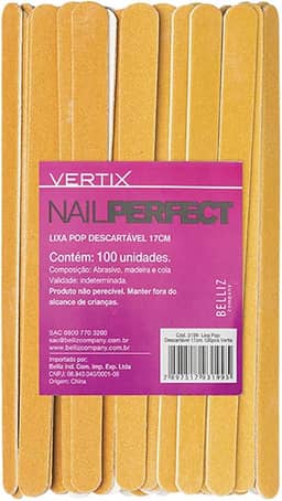 Vertix Lixa Pop Descartável 17Cm 100Pcs