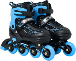 Patins Roller Inline 4 Rodas Ajustável Adulto Rodinha com Led