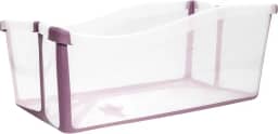 Banheira bebê Portátil Dobrável Transparente Rosa Clingo