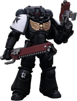 JOYTOY Warhammer 40k Space Marines, Space Marines Black Templars Outriders Brother Valtus 1/18 Action Figure, Dedicated to You Who Love Collecting