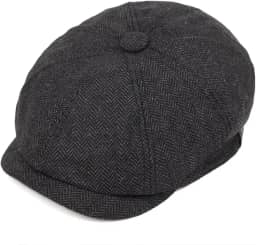 Boina Marte Feltro De Lã Cinza (BO04) Cor:Cinza Escuro;Tamanho:M