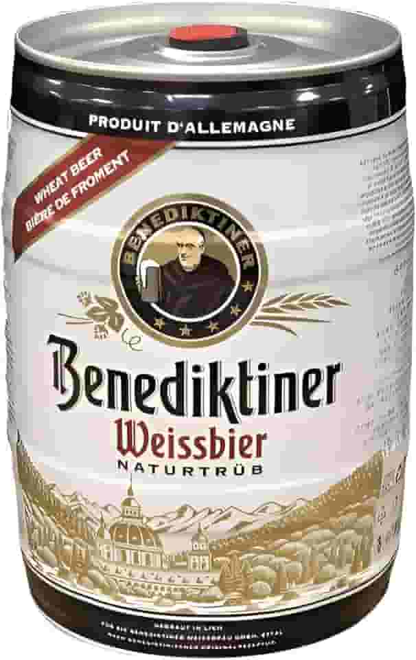 Barril Cerveja Alemã Benediktiner Weissbier Naturtrub 5 Lts