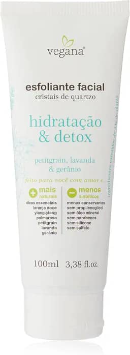 Vegana Esfoliante Facial Hidratacao E Detox 100ml, VEGANA