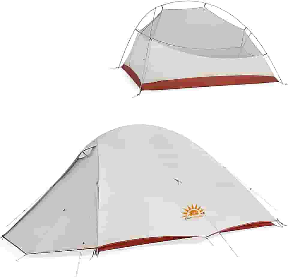 Barraca de Camping para Montanhismo Individual Leve para Mochileiros com Base, Tendas Ultraleves Independentes para Acampamento e Caminhadas Tenda