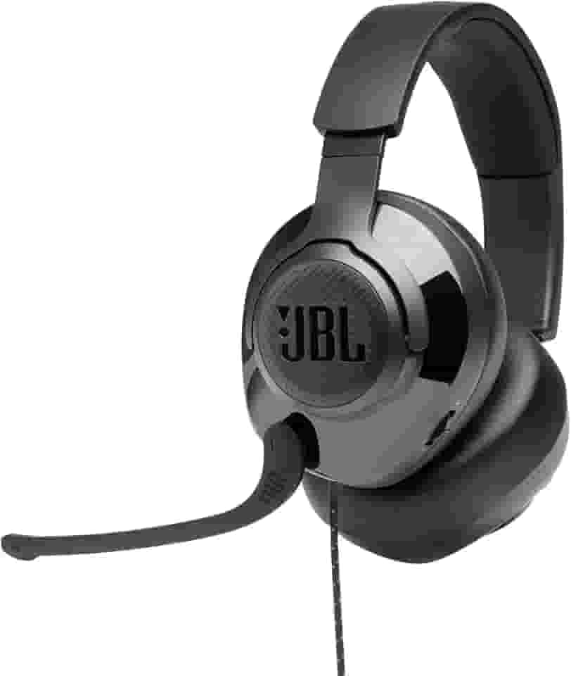 JBL Quantum 200 – Fones de ouvido para jogos circum-auriculares – Preto, grande