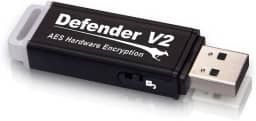 Pen drive USB criptografado KanguruDefender V2 AES de 32 GB, Fips 197, antivírus gratuito de 1 ano