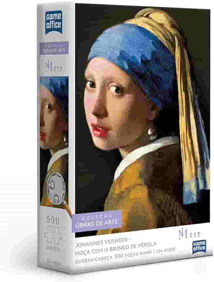 Toyster - Quebra-cabeça: Johannes Vermeer - Moça com Brinco de Pérola - 500 peças nano - Game Office