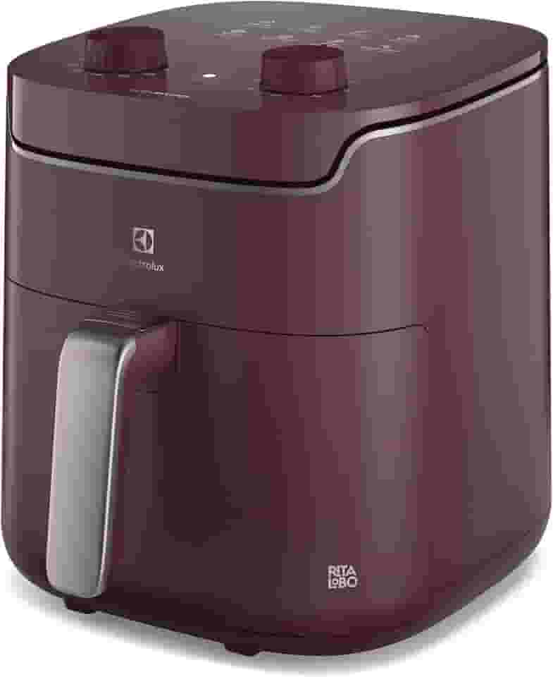 Air Fryer Electrolux p/Rita Lobo 5,6L Vermelha Escura Efficient Economia de Energia 1400W (EAF41) - 127V