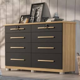 Comoda Monza 8 Gav Com Pés Teka/onix