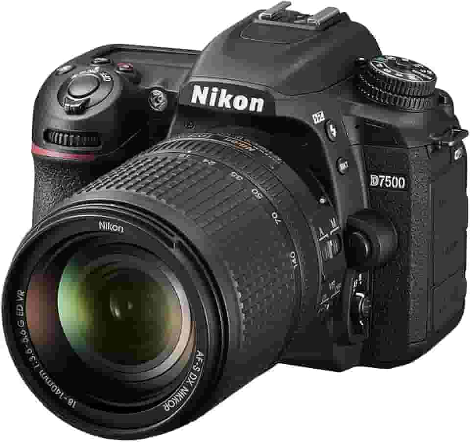 Nikon D7500 KIT 18-140mm VR - 20MP Câmera Digital DSLR Preta
