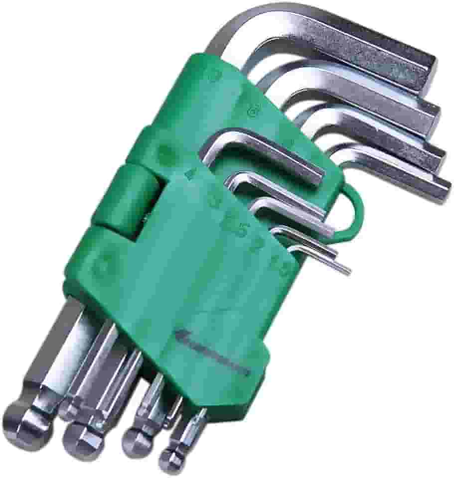 CARBOGRAFITE Jogo De 9 Chaves Hexagonais Tipo Estojo Pontas Abauladas Carbografite 012519412 Prata