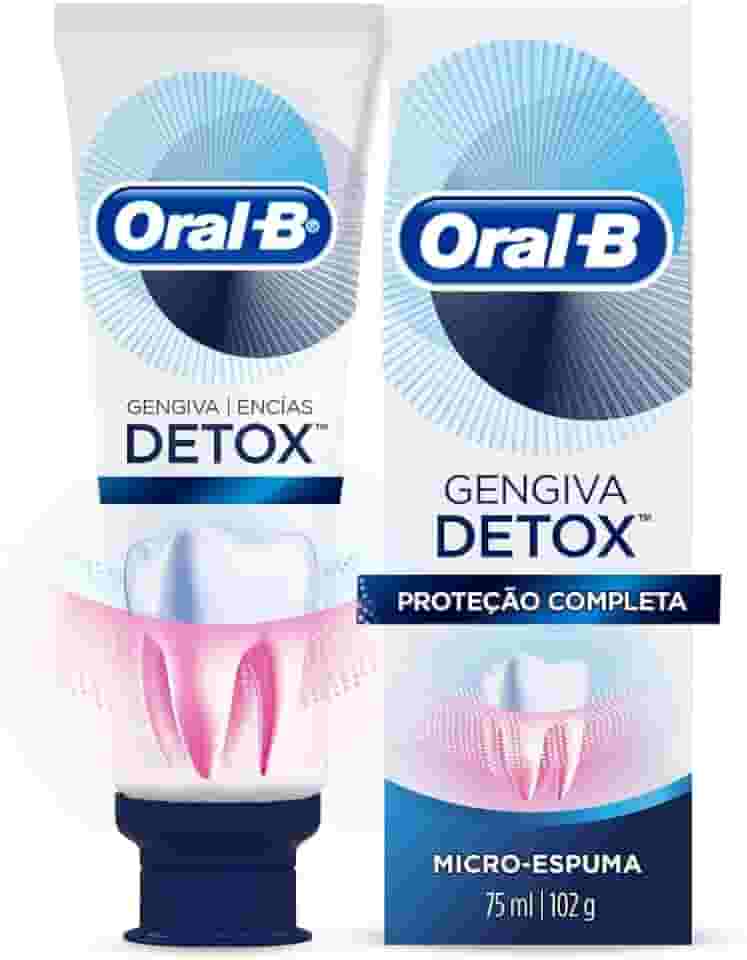 Oral-B Pasta de Dente Gengiva Detox Proteção Completa 102g, 1 Unidade