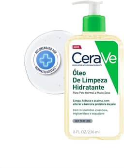 CeraVe, Óleo de Limpeza Hidratante, com triglicerídeo e esqualeno 236ml