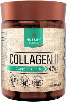 Colágeno Tipo 2 Puro Não Hidrolisado 40mg 60caps Nutrify
