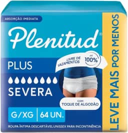 Plenitud Roupa Íntima Plus para Incontinência G/XG - 64 un