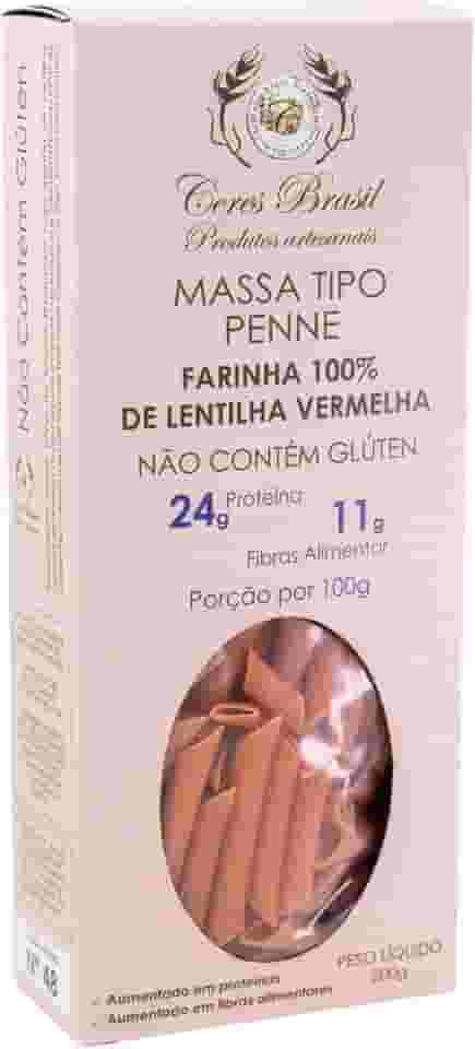 Macarrão Penne de Lentilha Vermelha Sem Glúten Ceres 200g