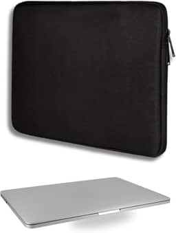 Capa Neoprene P/Notebook Macbook e Tablet até 15,6 Polegadas - Flexível, Macio, Resistente a Respingo, Poeira e Arranhões, Impermeável - Design Slim e Elegante - Proteção Premium com Zíper Reforçado