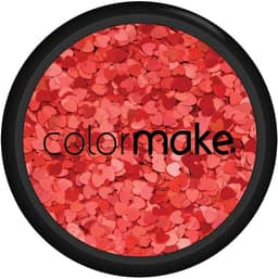 Glitter Shine Coração Vermelho 2G, Colormake