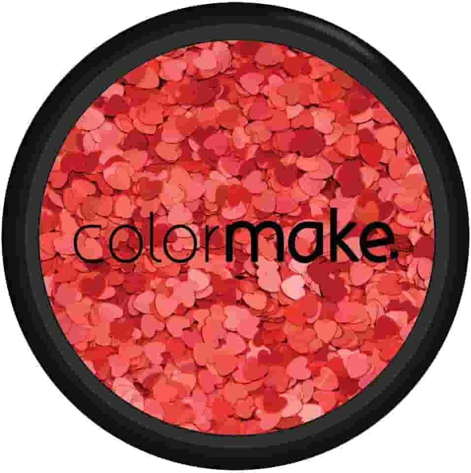 Glitter Shine Coração Vermelho 2G, Colormake
