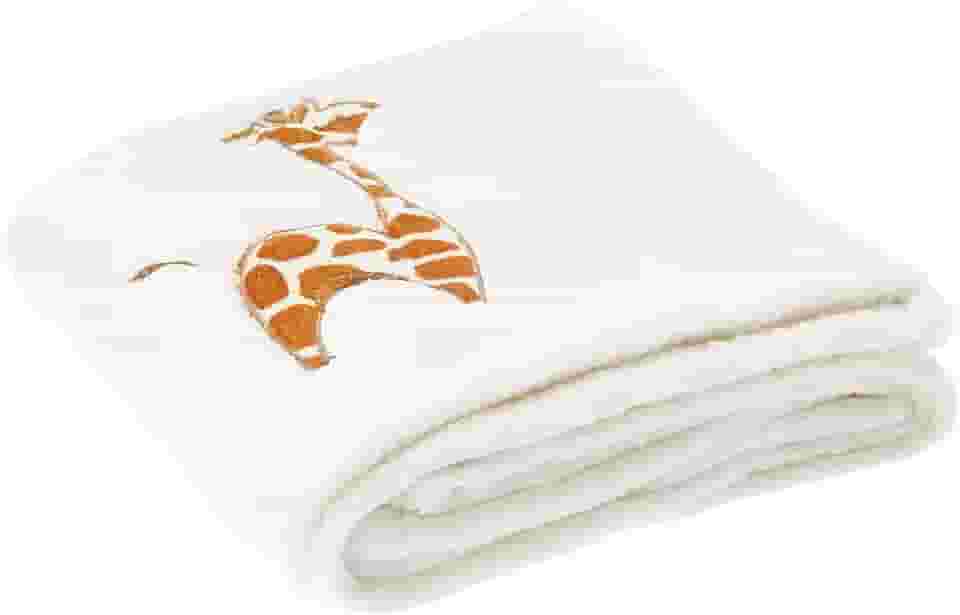 Baby Pil Manta Antialérgica Infantil Cobertor de Bebê Unissex Bege Girafa - Cobertinha Confort Baby